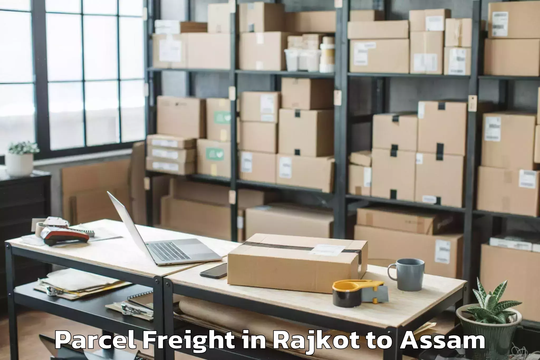 Reliable Rajkot to Kangku Parcel Freight